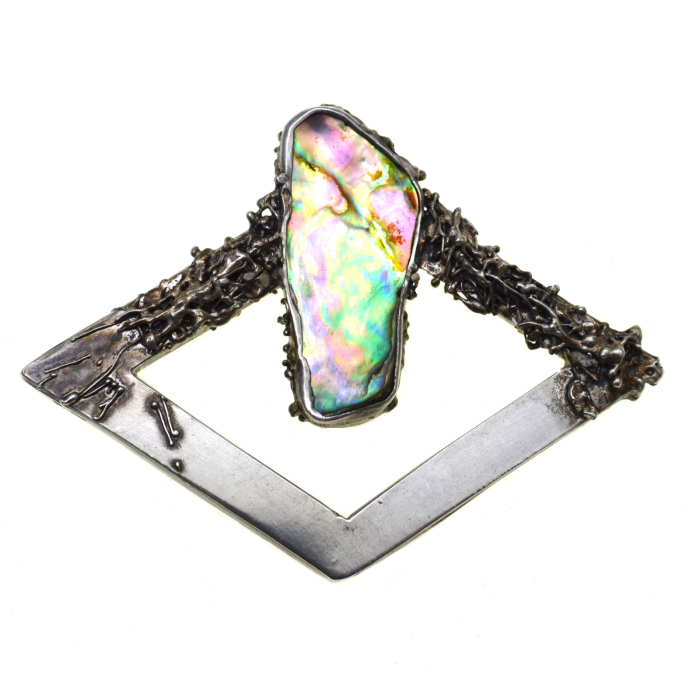 Brosa argint statement, Abalone [1]