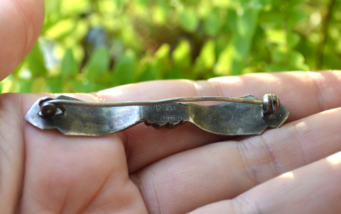 Brosa argint veche Funda, Jugendstil [3]