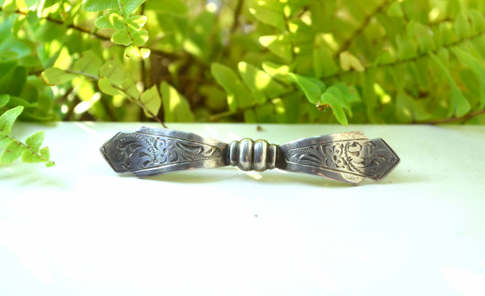 Brosa argint veche Funda, Jugendstil [4]