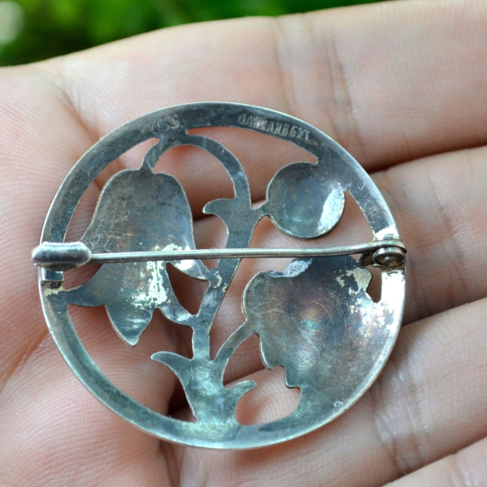 Brosa argint veche, Jugendstil [3]