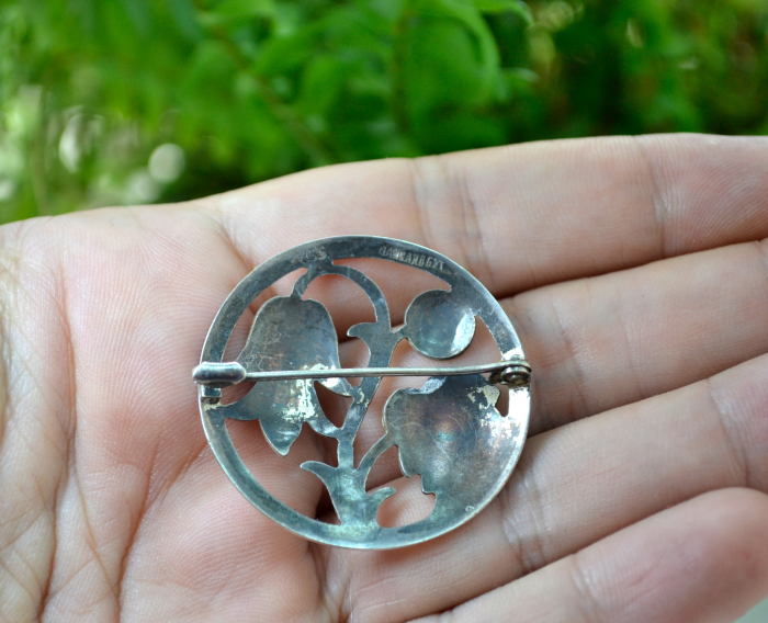 Brosa argint veche, Jugendstil [3]