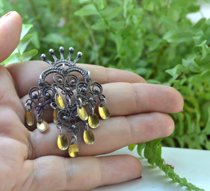 Brosa argint veche norvegiana Solje [2]