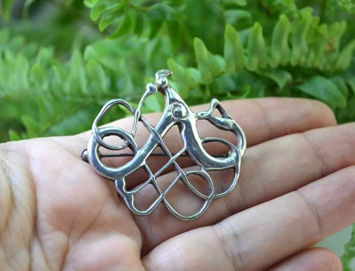 Brosa argint vikinga, semnata David Andersen [2]