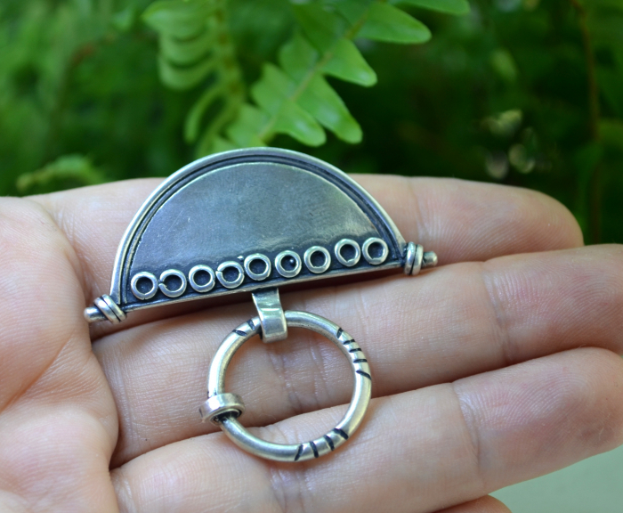 Brosa argint vintage, elemente etnice tuarege [2]