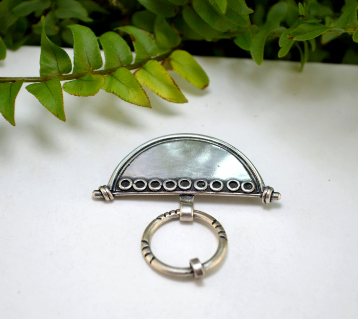 Brosa argint vintage, elemente etnice tuarege [4]