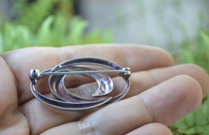 Brosa argint vintage geometrica, Moser Pfeil  A Vintage Collection [3]