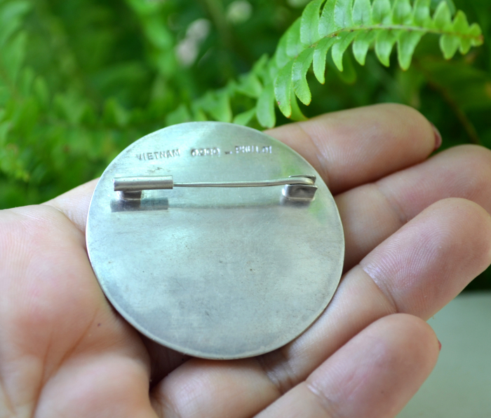 Brosa argint vintage, model vietnamez Dragon [3]