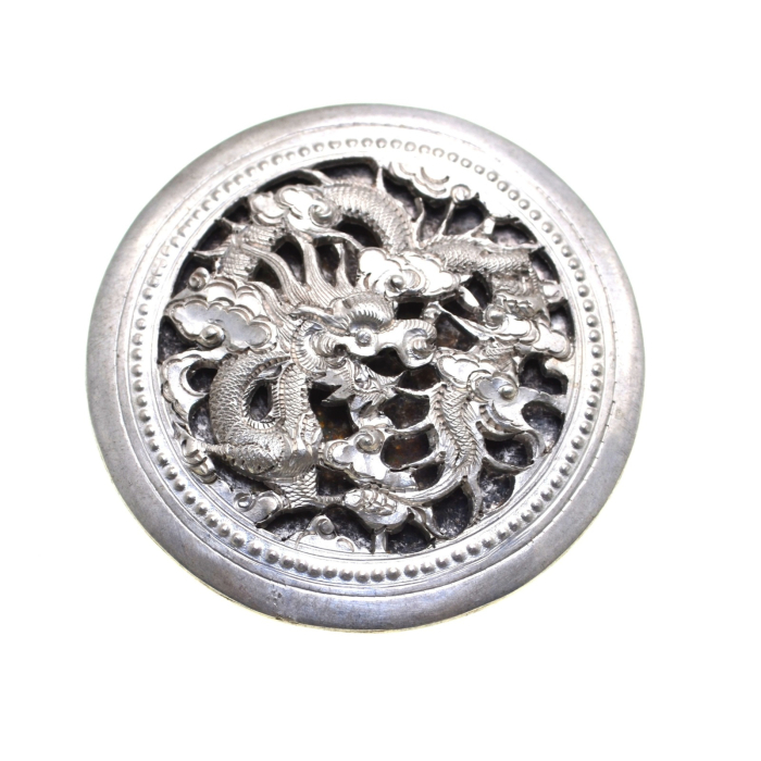 Brosa argint vintage, model vietnamez Dragon [1]