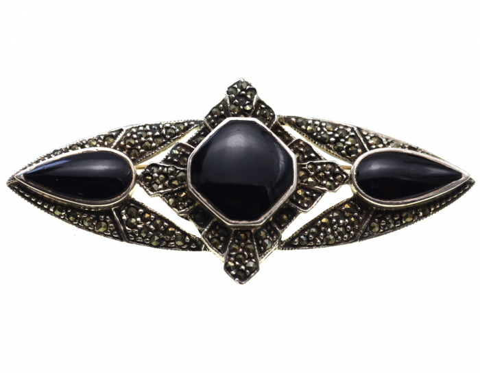 Brosa argint vintage statement, estetica Baroca [1]