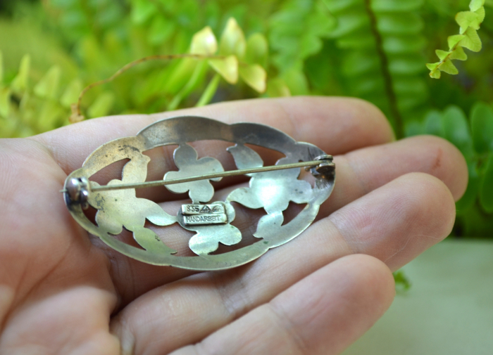 Brosa din argint interbelica, semnata Teka [3]