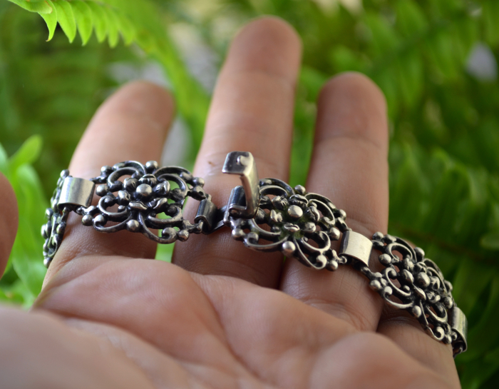 Ceas Anker cu bratara veche argint, design Neobaroc [2]