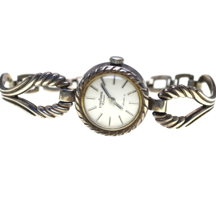 Ceas argint Pallas Eppo, mecanic, design modernist [1]