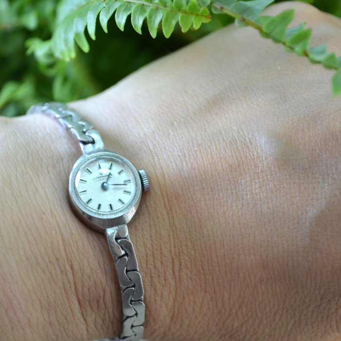 Ceas Junghans 17 Jewels argint vintage, mecanic [2]