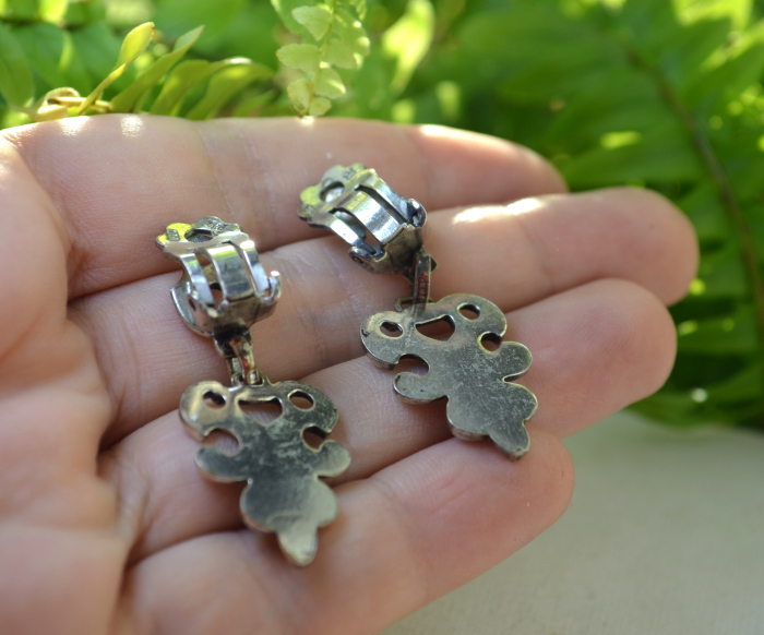 Cercei argint antici Neo-Baroque, semnati BAS [3]