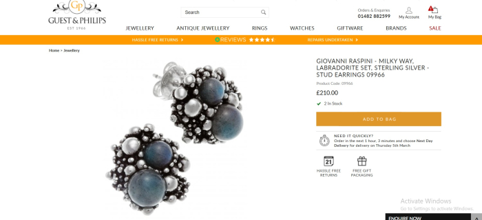 Cercei argint Arici de mare cu perle naturale A Vintage Collection [4]