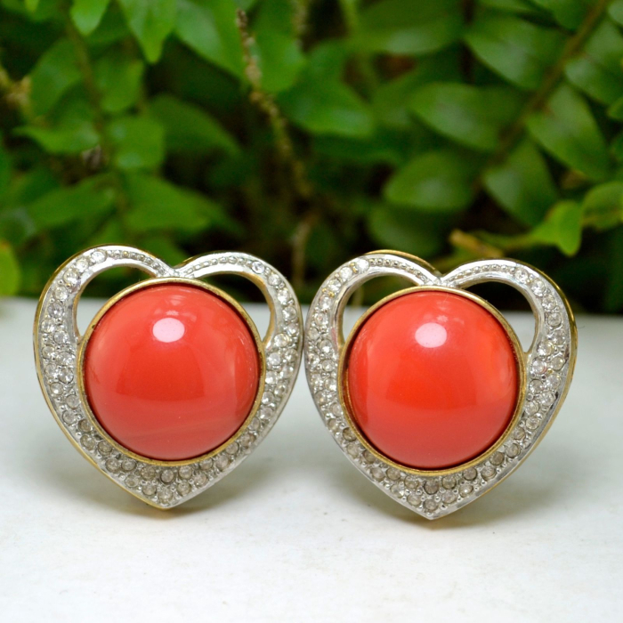 Cercei argint aurit, design romantic [4]