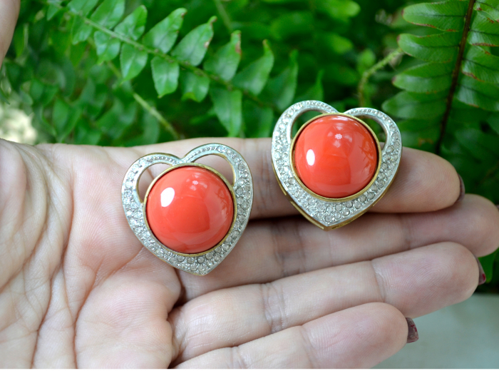 Cercei argint aurit, design romantic [2]