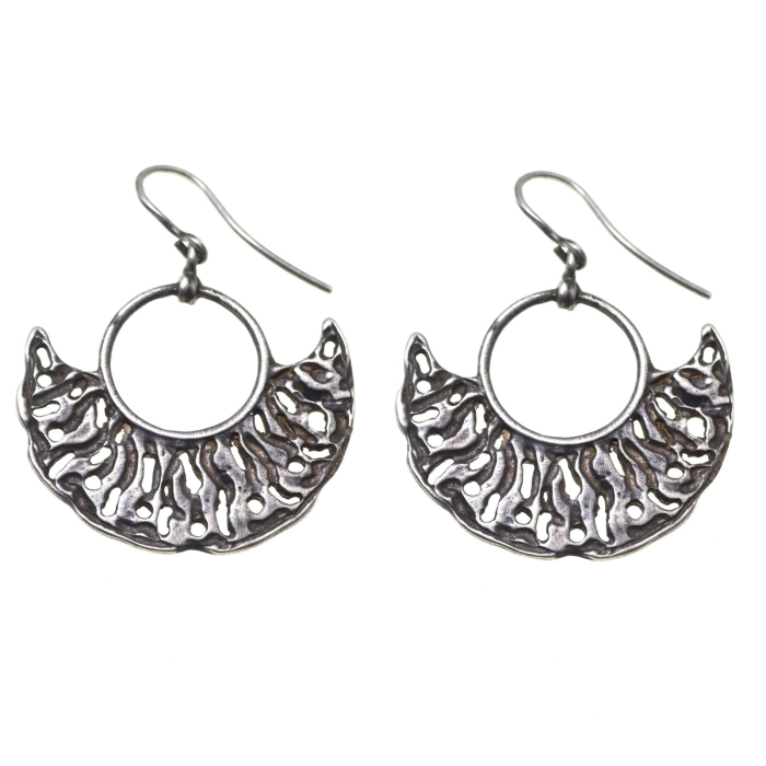 Cercei argint etnici modernisti, atelier oriental [1]