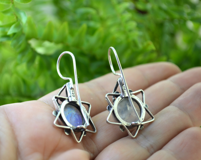 Cercei argint etnici, Piatra lunii [3]