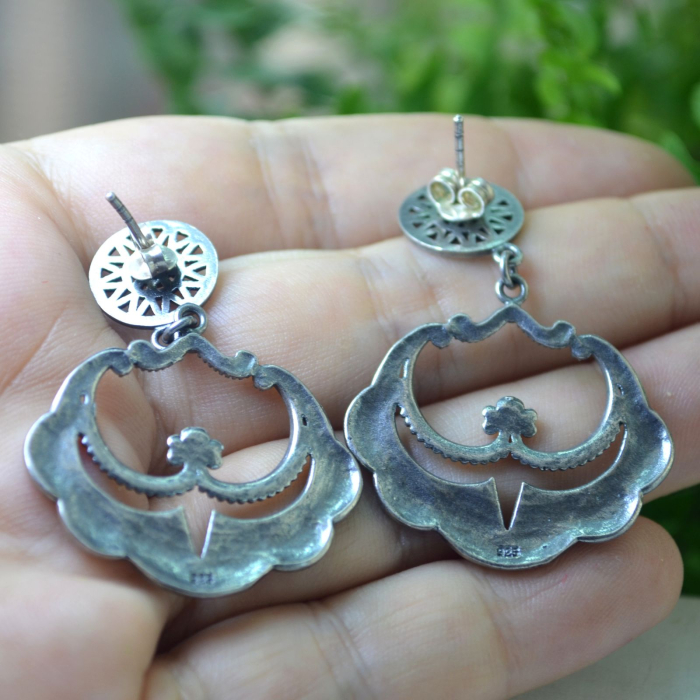 Cercei argint etnici vintage, Chandbali A Vintage Collection [3]