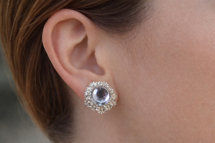 Cercei argint Margarete, Lavender Lucite A Vintage Collection [4]