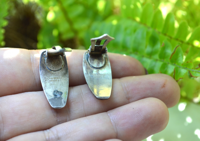 Cercei argint Mid-Century, semnati designer norvegian [3]