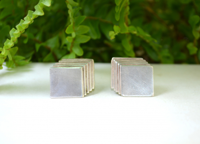 Cercei argint modernisti, design geometric [4]