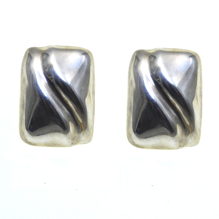 Cercei argint statement vintage, model geometric [1]