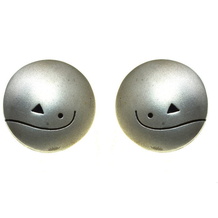 Cercei argint vintage, aspect modernist Matte finish [1]