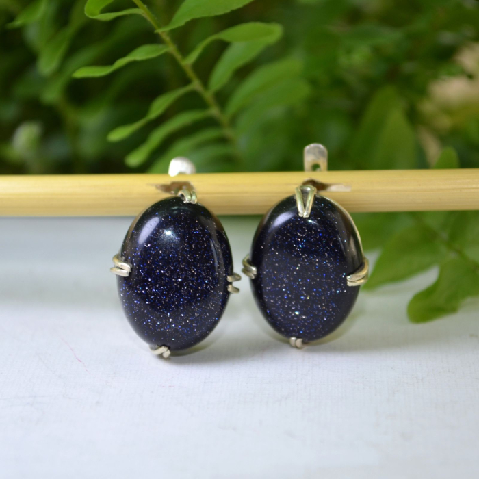 Cercei argint vintage, Blue Sunstone A Vintage Collection [4]