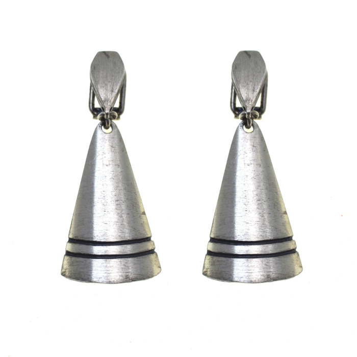 Cercei argint vintage, esteica geometrica scandinava [1]