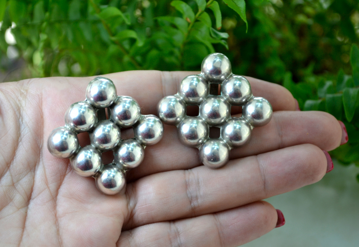 Cercei argint vintage, semnati Los Ballesteros [2]