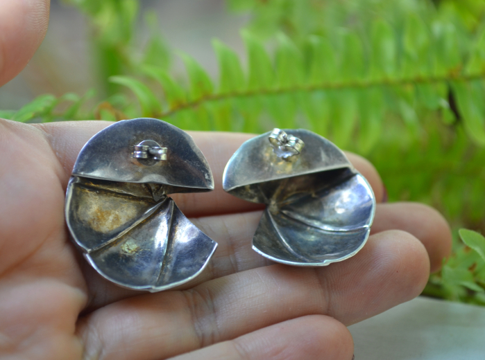 Cercei argint vintage Space Age geometrici A Vintage Collection [3]