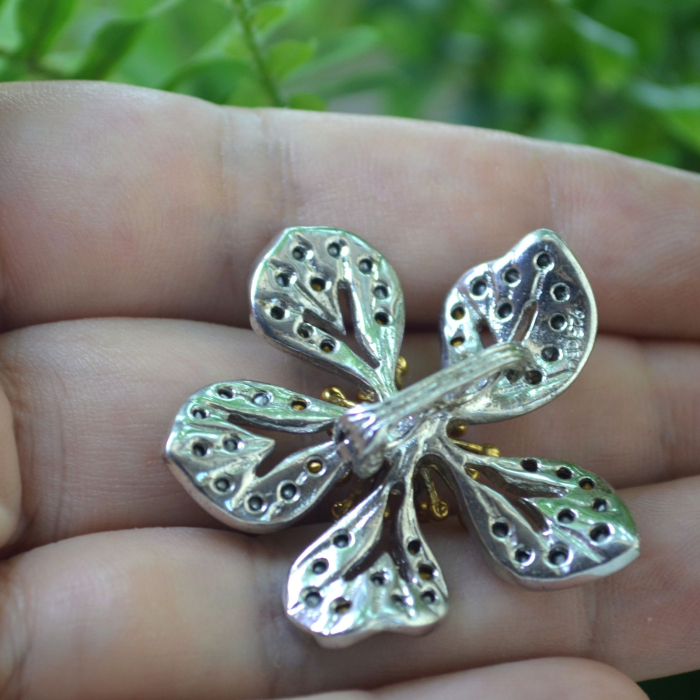 Clip lock argint vintage Ciro pentru sirag de perle A Vintage Collection [3]
