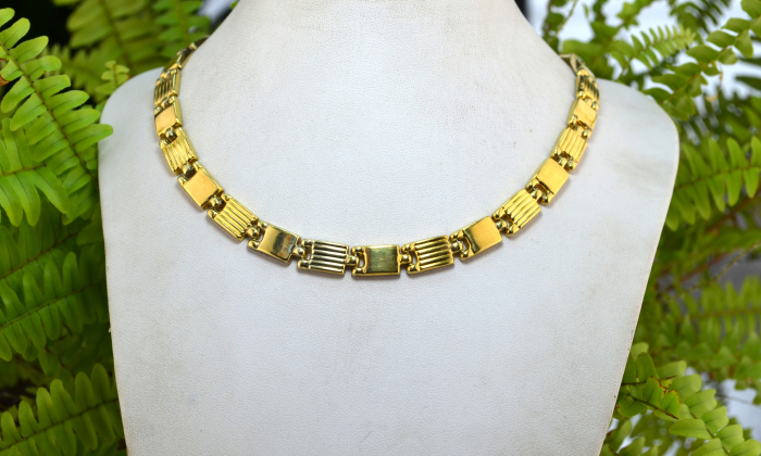 Colier argint aurit baza gatului model San Marco atelier italia [4]