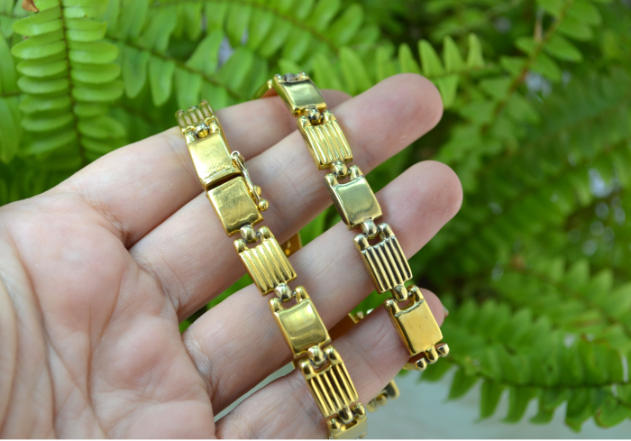 Colier argint aurit baza gatului model San Marco atelier italia [2]