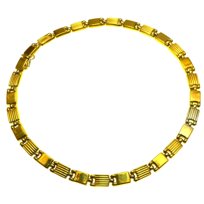 Colier argint aurit baza gatului model San Marco atelier italia [1]