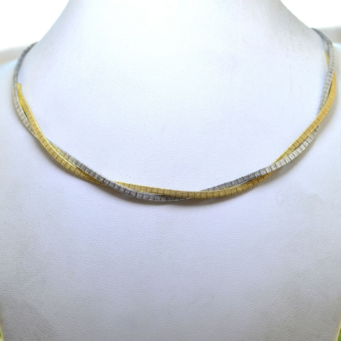 Colier argint baza gatului, model Omega [4]
