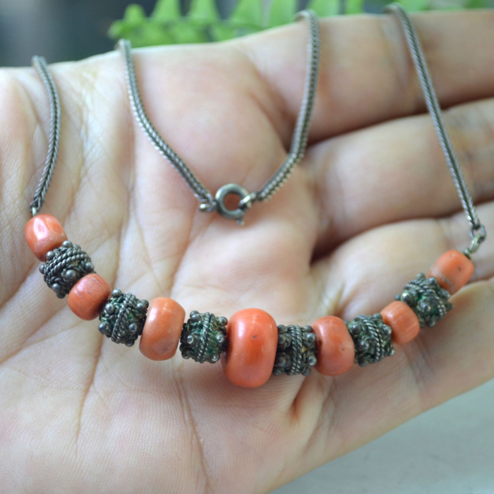 Colier argint etnic Yemenit cu Coral rosu natural A Vintage Collection [2]