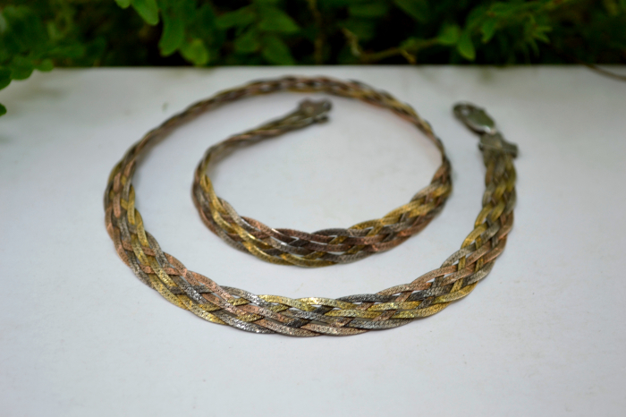 Colier argint placat aur model Omega Snake atelier polonez [3]