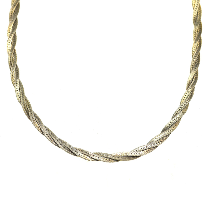 Colier argint usor aurit, model Omega Snake [1]