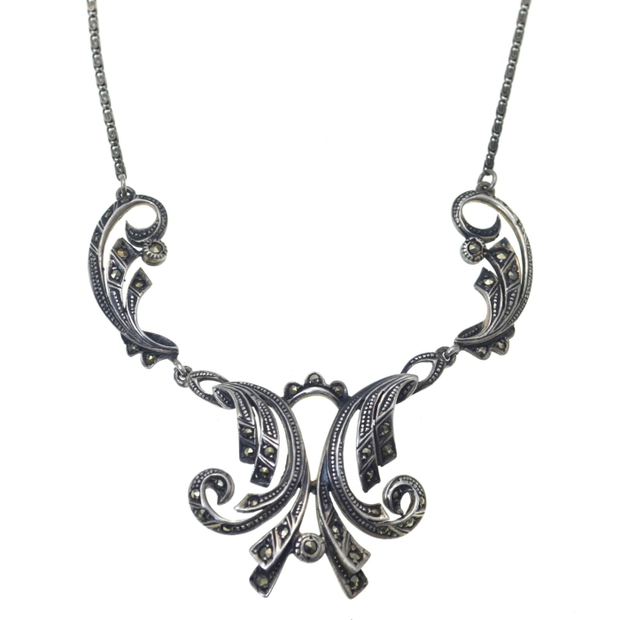 Colier argint vechi cu marcasite, atelier german A Vintage Collection [1]