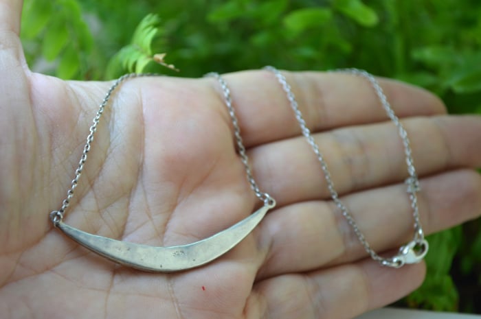 Colier argint vintage, intarsii Lapis lazuli [3]