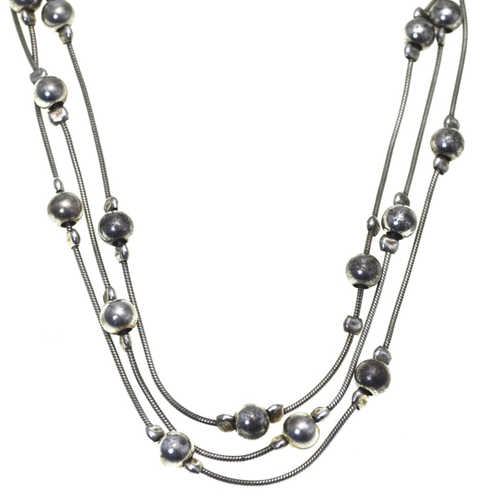 Colier argint vintage multistrand, Snake Chain A Vintage Collection [4]