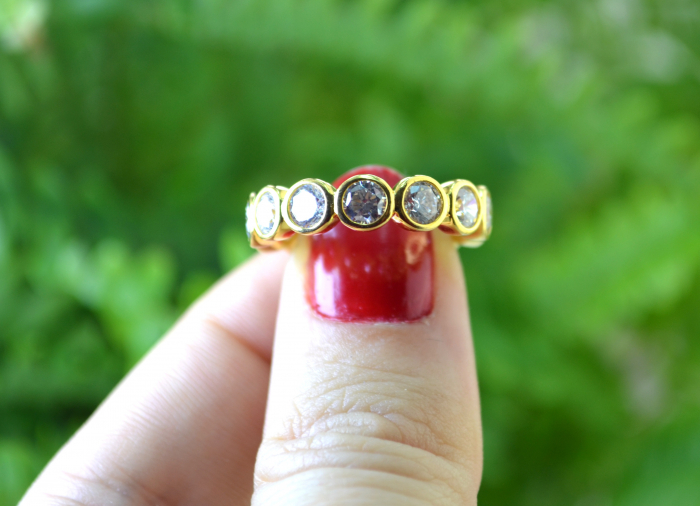 Inel argint aurit, model Eternity [4]