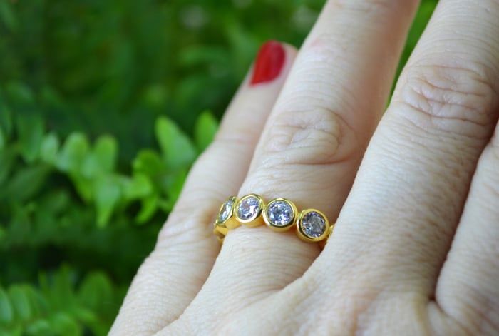 Inel argint aurit, model Eternity [3]