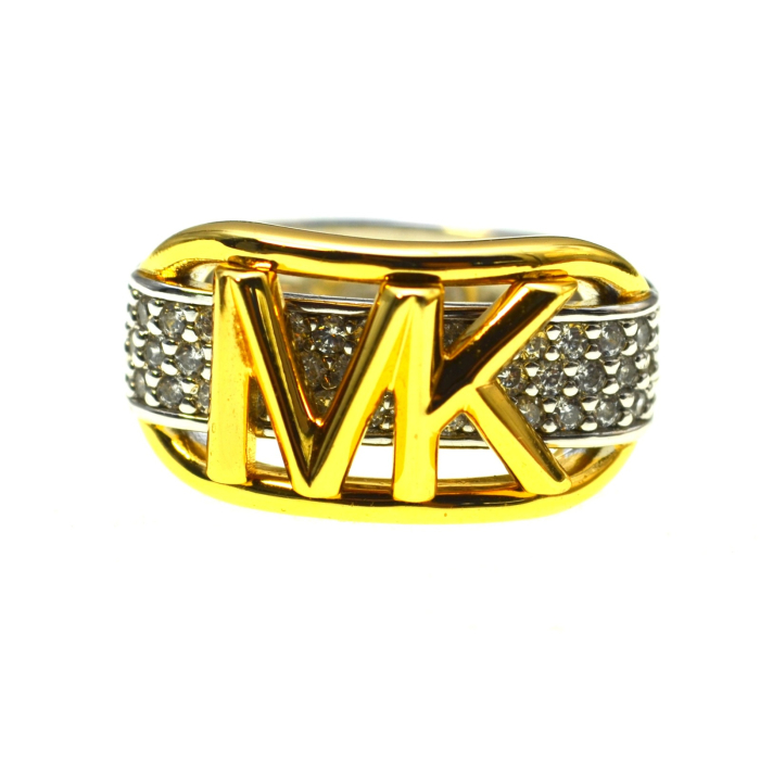 Inel argint aurit modern, semnat Michael Kors [1]