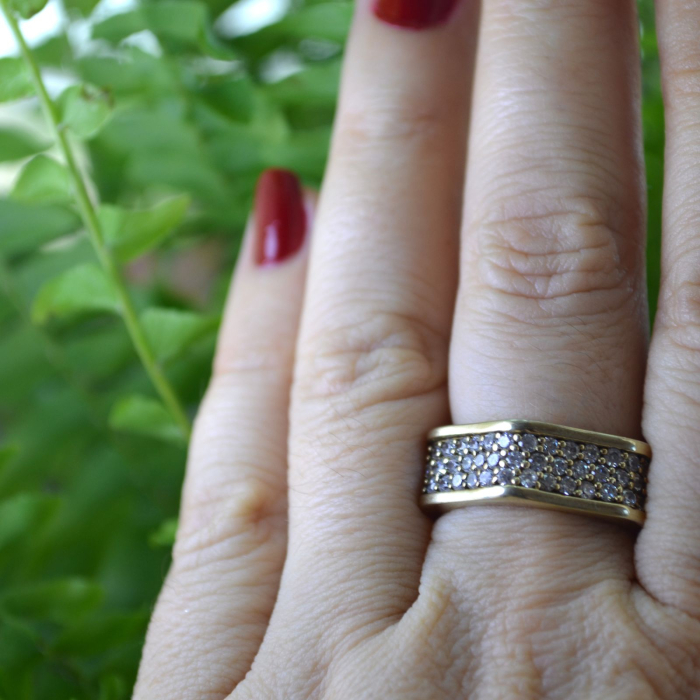 Inel argint aurit vermeil, CZ Crystals A Vintage Collection [2]