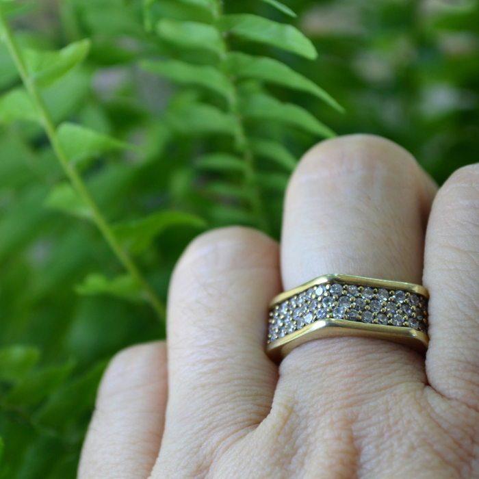 Inel argint aurit vermeil, CZ Crystals A Vintage Collection [3]