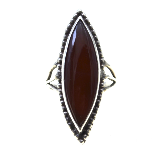 Inel argint etnic vintage, Carnelian [1]